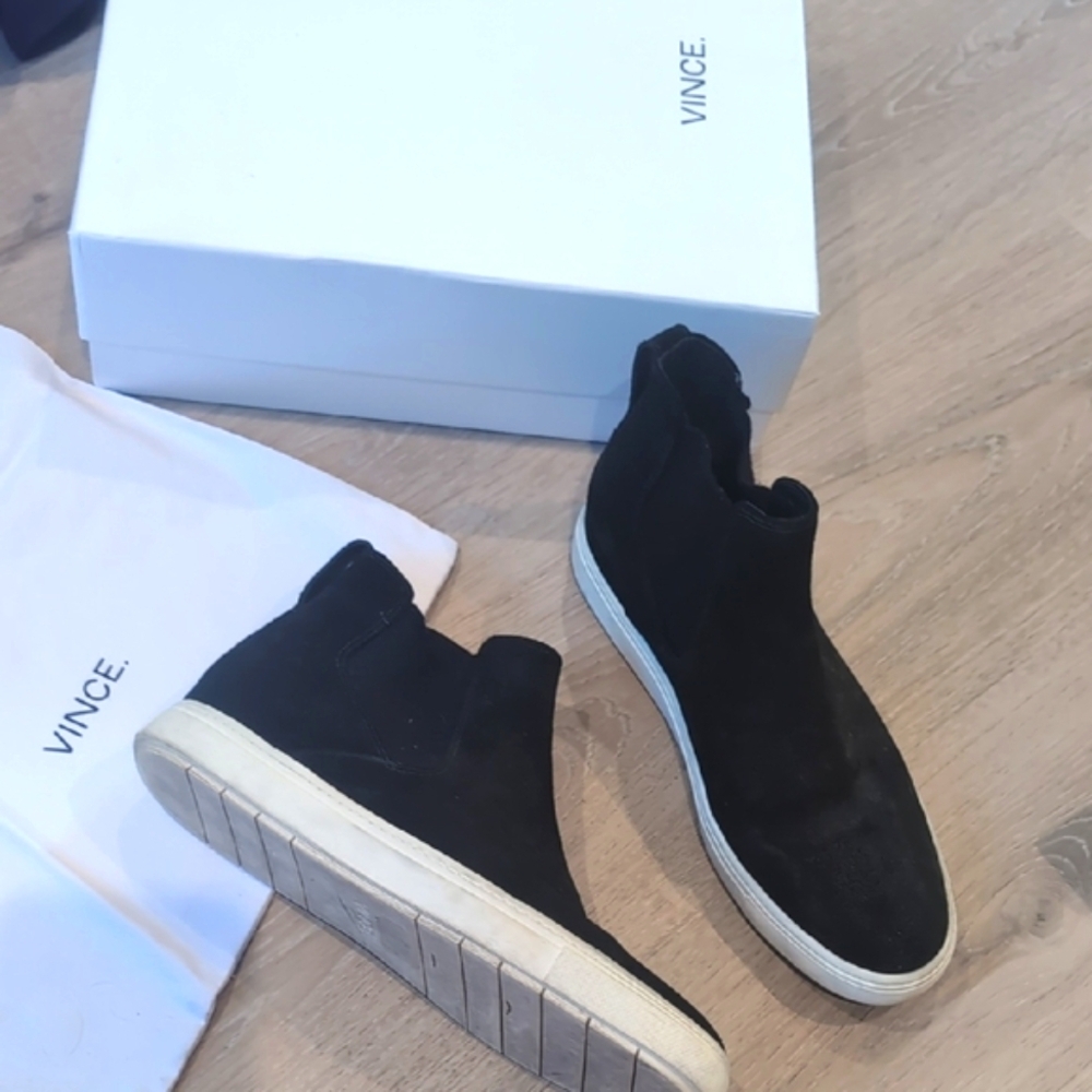 Vince Women's Black High Top Sneakers